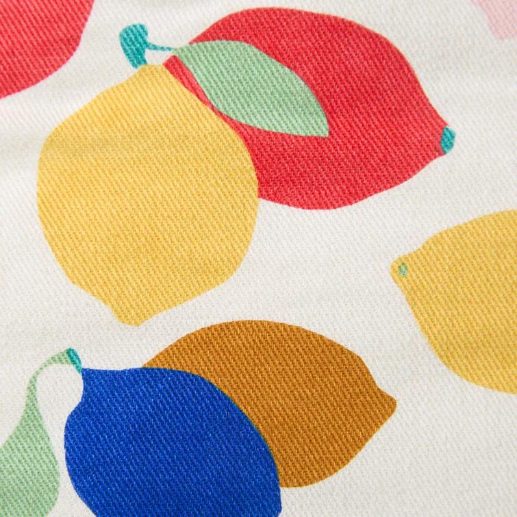Sur La Table Kitchen Essentials SUR LA TABLE KITCHEN ESSENTIALS Lemon Zest Citrus Fruit Mini Oven Mitt Set Yellow/Blue/Ivory 5.5"x8" (Set of 2)