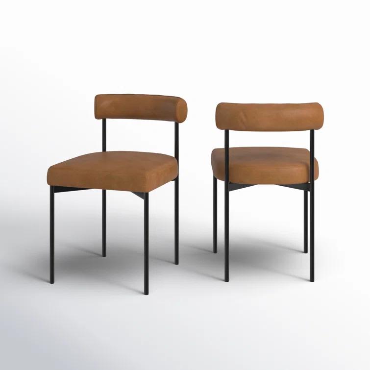 Dahlia 18'' H Upholstered Metal Side Chair