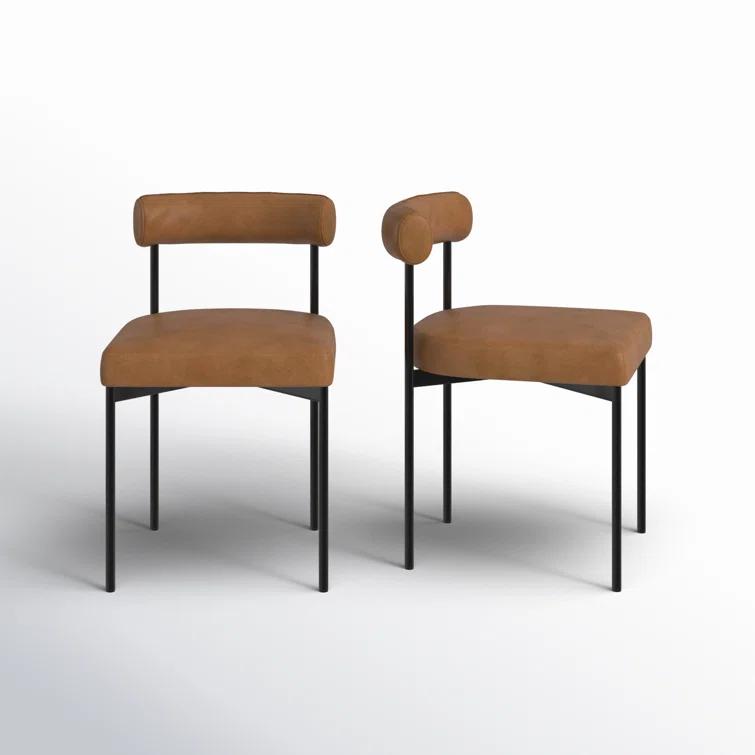 Dahlia 18'' H Upholstered Metal Side Chair