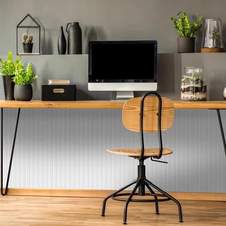 FromPlainToBeautifulInHours Beadboard - MirroFlex Faux Tin 4ft. x 8ft. Glue Up Wainscoting Panels - 96 sq.ft. (Set of 3)