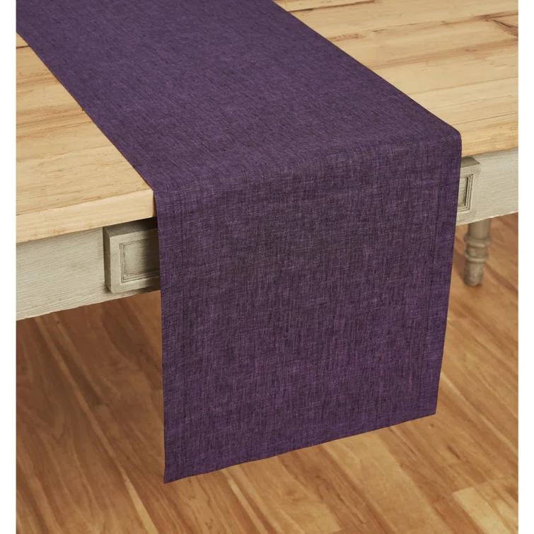 Solino Home 100% Pure Linen Table Runner - Athena