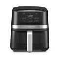 Cuisinart 2.6qt Basket Air Fryer Black/Stainless Steel Finish AIR-80: 1100W, Cool Touch Handle, Dishwasher-Safe Parts