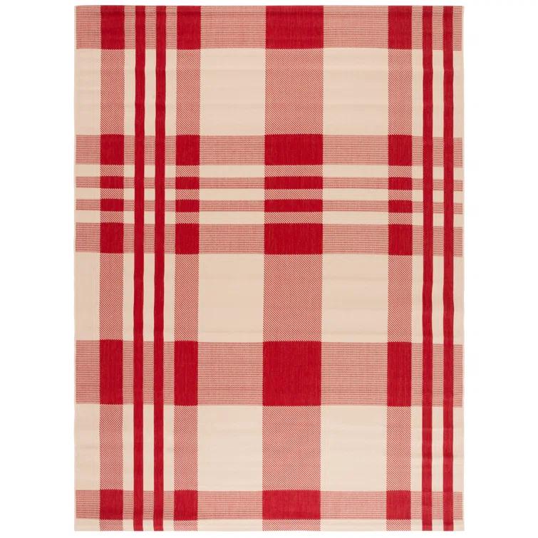 Courtyard Performance Plaid Rug