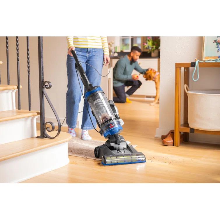 BISSELL CleanView Vacuum with Automatic Cord Rewind, TurboEraser Upholstery Tool, Triple Action Brush Roll Swivel Steering, Extension Wand, Easy-Empty Dirt Tank, Multi-Cyclonic Suction 3839