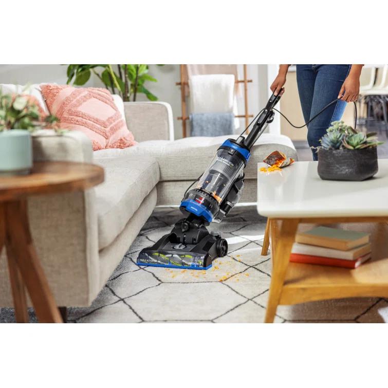 BISSELL CleanView Vacuum with Automatic Cord Rewind, TurboEraser Upholstery Tool, Triple Action Brush Roll Swivel Steering, Extension Wand, Easy-Empty Dirt Tank, Multi-Cyclonic Suction 3839