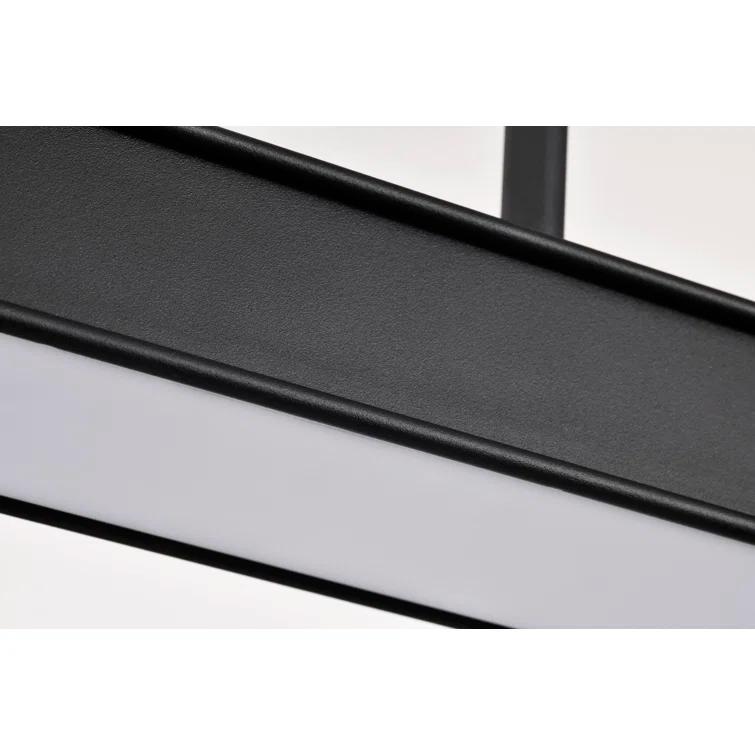 Keren - 36 Inch LED Island Pendant - Textured Black - Acrylic Lens
