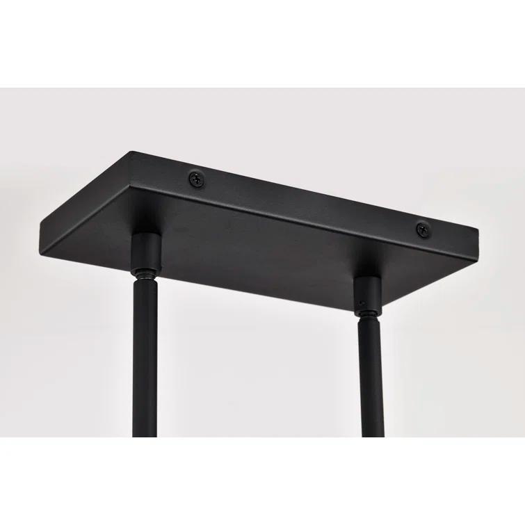 Keren - 36 Inch LED Island Pendant - Textured Black - Acrylic Lens