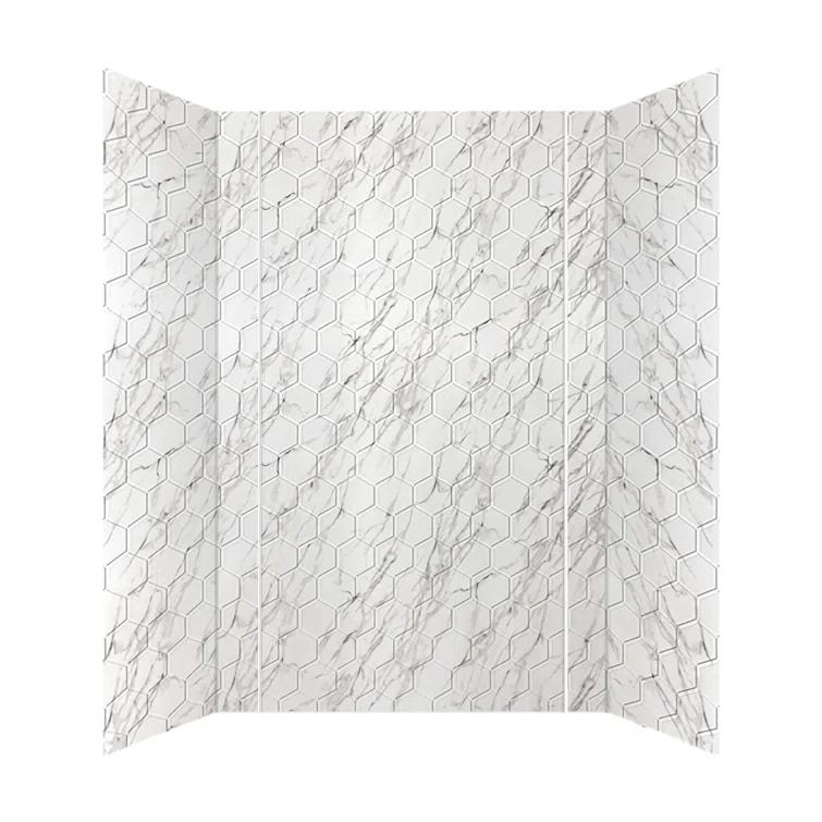 Hex Tile - Mirroflex - Tub and Shower Wall Panel