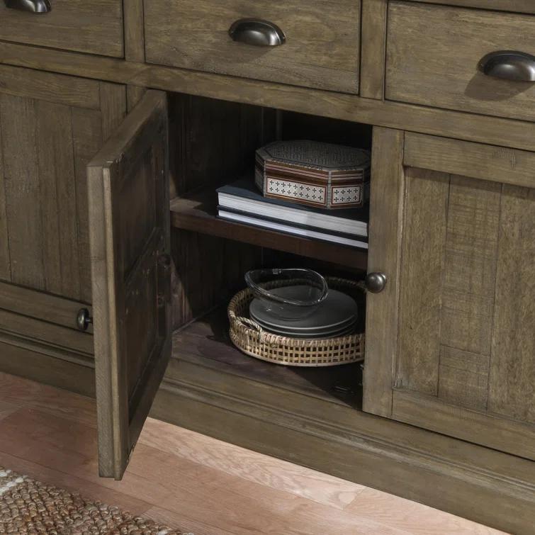 Kinston 74" Wide Solid Wood Sideboard