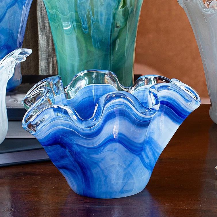 VIETRI VIETRI Onda Glass Serving Bowl