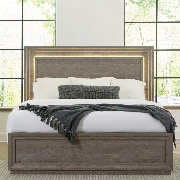 Kemondre Panel Bed, Dresser & Mirror Set