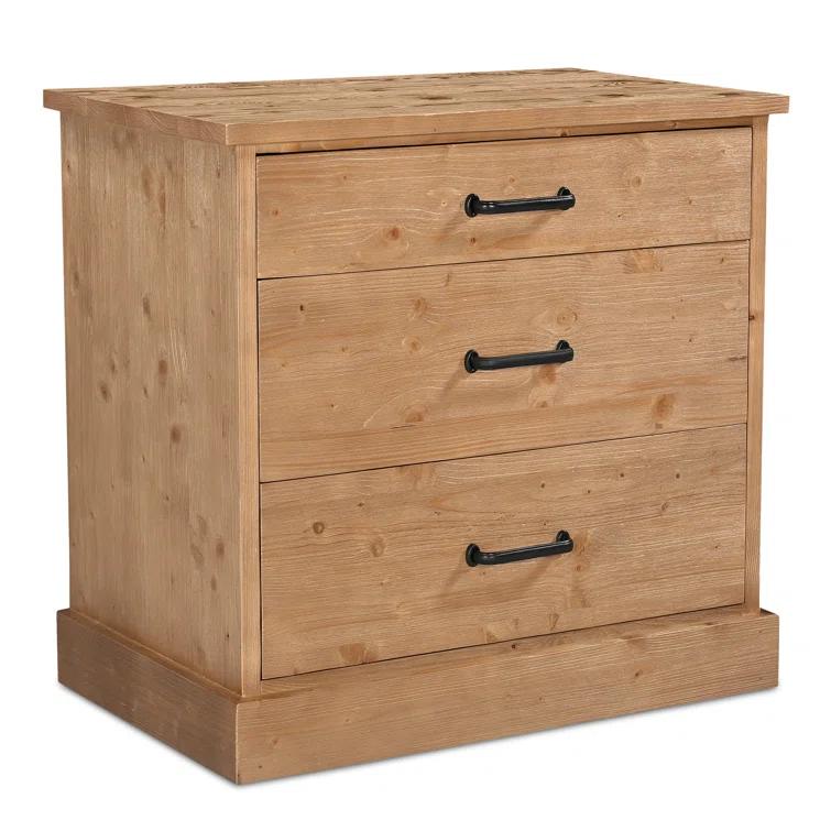 Ianna 3 Drawer Nighstand Honey Pine