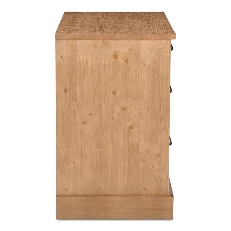 Ianna 3 Drawer Nighstand Honey Pine