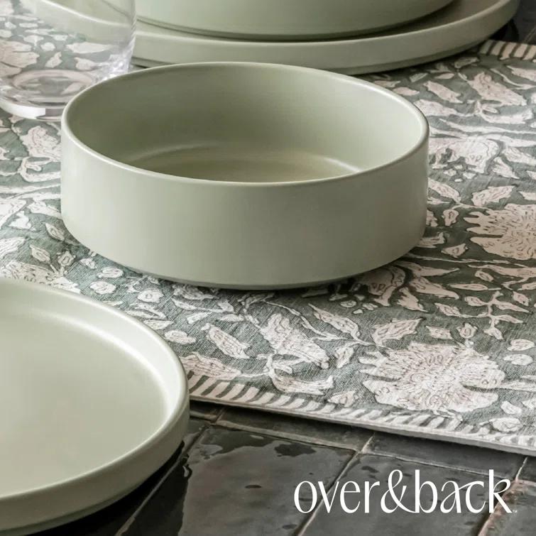 over&back Hand-Blocked Table Runner