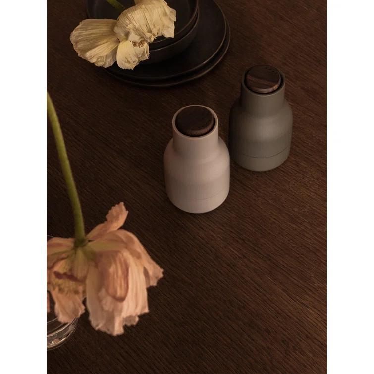 Small Ash and Carbon Beech Bottle Grinders Set