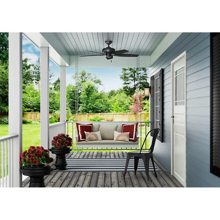 52" Newsome 5 - Blade Outdoor Standard Ceiling Fan with Pull Chain