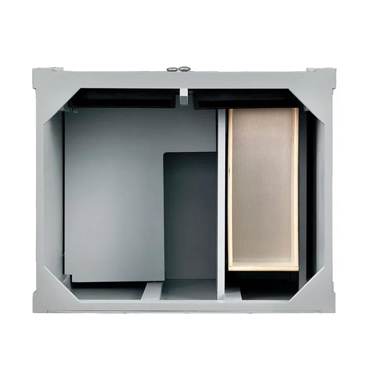 Urban Gray Plywood Single Vanity with Backsplash