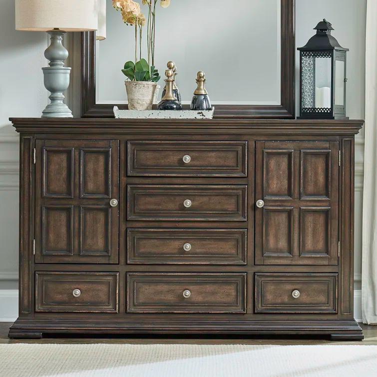 Temple Cloud Panel Bed, Dresser & Mirror, Chest, Night Stand