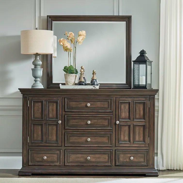 Temple Cloud Panel Bed, Dresser & Mirror, Chest, Night Stand