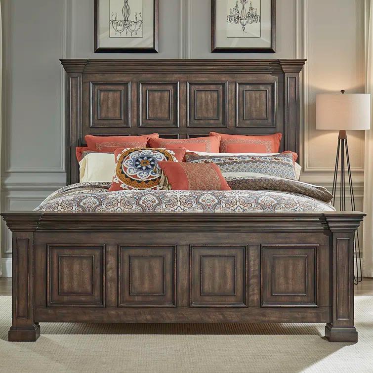 Temple Cloud Panel Bed, Dresser & Mirror, Chest, Night Stand