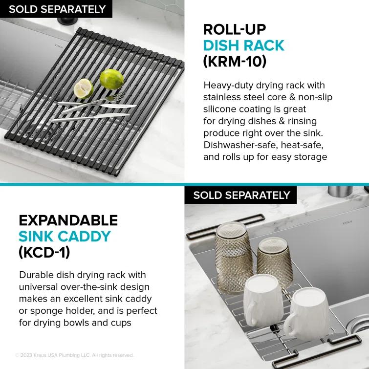 KRAUS Fairlane Undermount 18-Gauge Stainless Steel Kitchen Sink