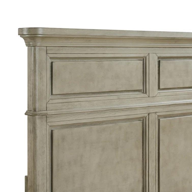 Picket House Furnishings Emiko Panel 3PC Bedroom Set In Light Grey