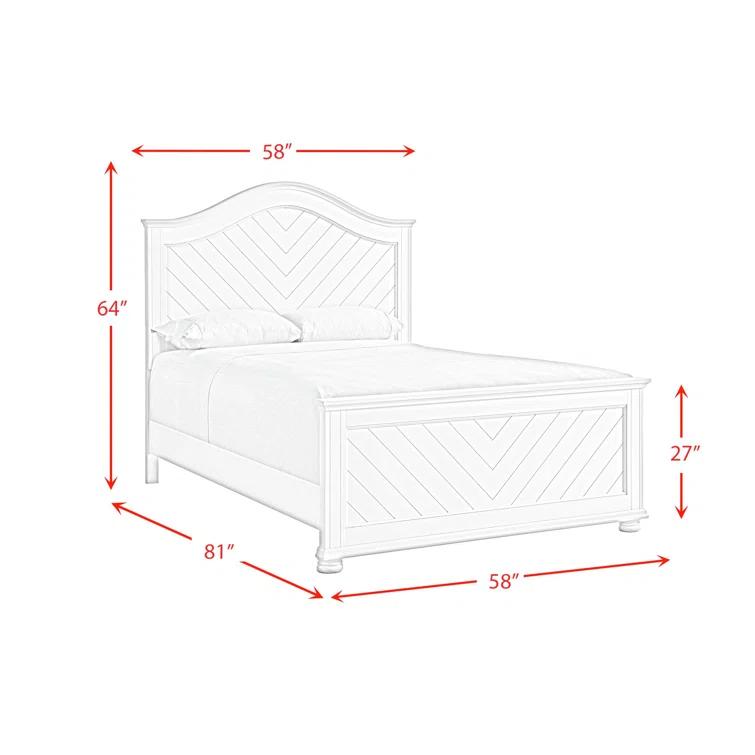 Picket House Furnishings Conaughey Panel 3PC Bedroom Set In White