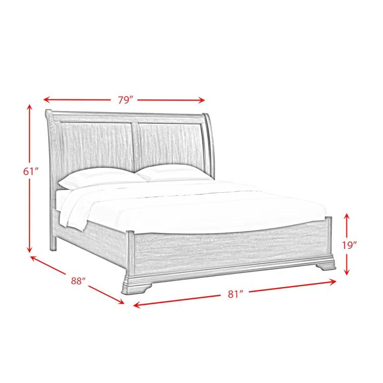 Picket House Furnishings Stark 5PC Bedroom Set In Cherry