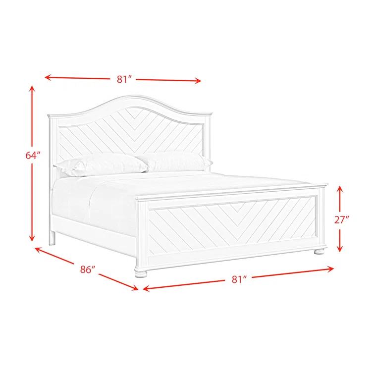 Picket House Furnishings Conaughey Panel 3PC Bedroom Set In White