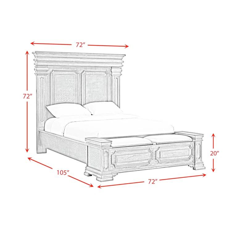 Picket House Furnishings Picket House Furnishings Paterson Storage 3PC Bedroom Set In Grey