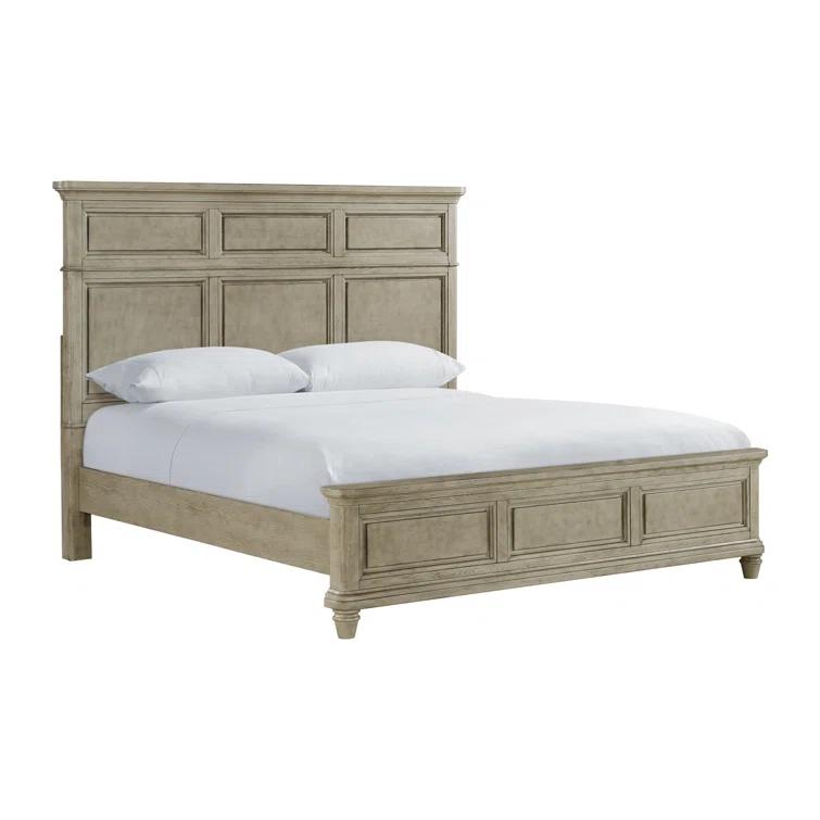 Picket House Furnishings Emiko Panel 3PC Bedroom Set In Light Grey