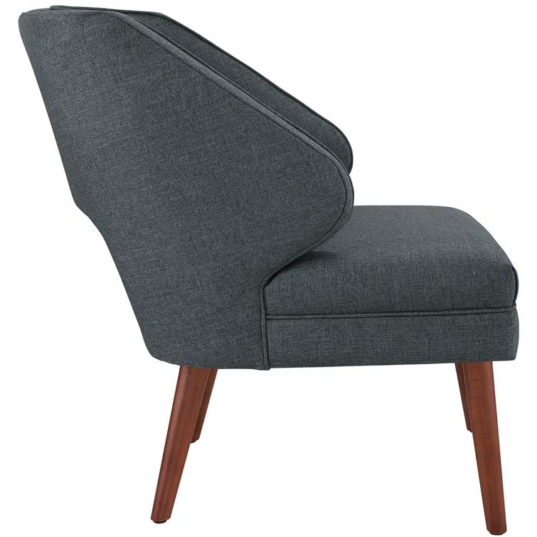 Modway Dock Fabric Mid Century Armchair