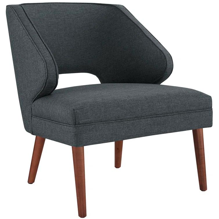 Modway Dock Fabric Mid Century Armchair