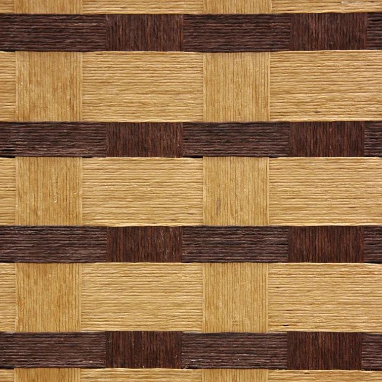 Oriental Furniture 6 ft. Tall Two Tone Natural Fiber Room Divider