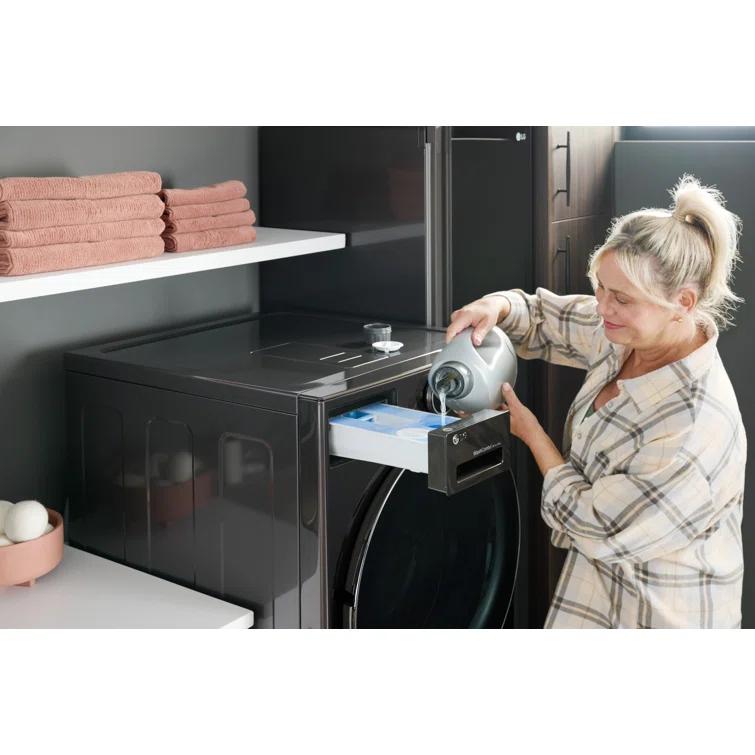 LG LG Ventless Washer/Dryer Combo WashCombo, All-in-One Mega Capacity with Inverter HeatPump, Technology and Direct Drive Motor, 5.0 cu. ft. WM6998HBA