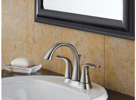 Lahara Centerset Bathroom Faucet with Drain Assembly, 2-handle Bathroom Sink Faucet