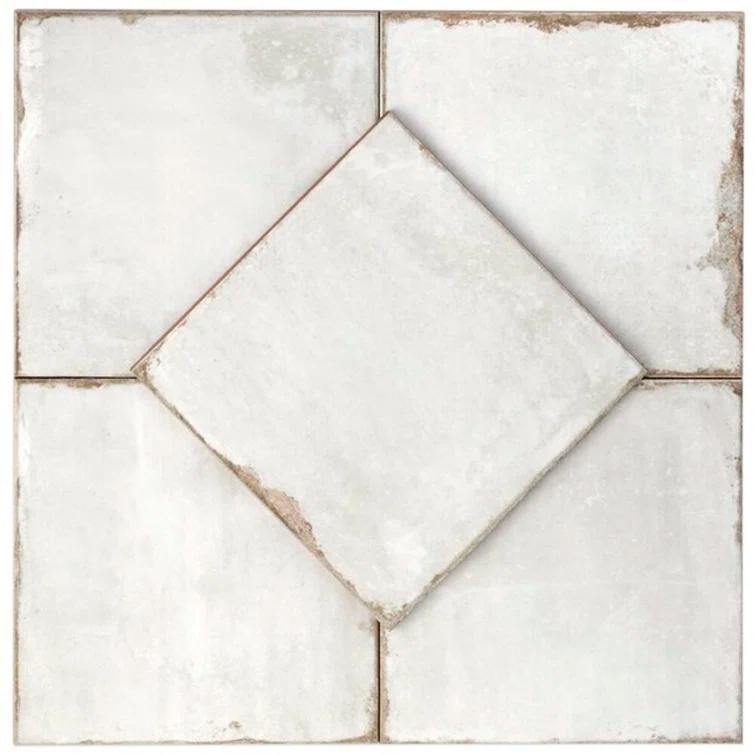 Artmore Tile Haven Blanco 8-in x 8-in Polished Ceramic Stone look Standard Wall Tile ( 10.76-sq ft Carton )