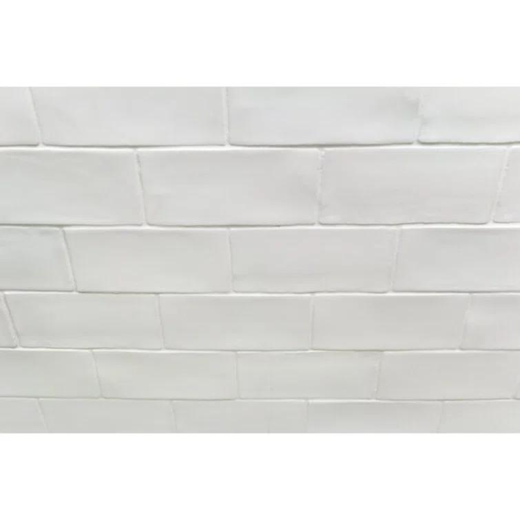 Barcelona 3x6 Blanco Polished Ceramic Subway Wall Tile (5.38 Sq. Ft. / Case)