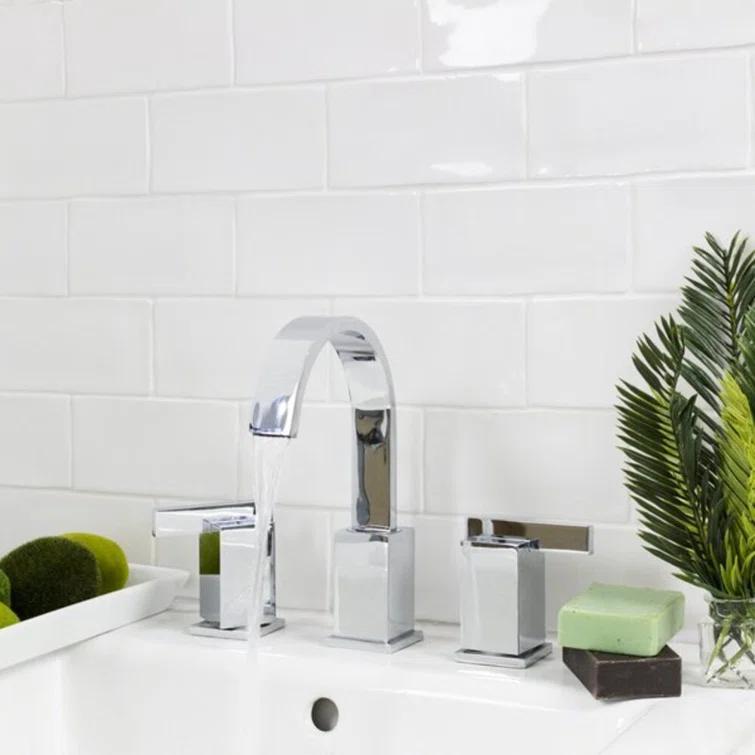 Barcelona 3x6 Blanco Polished Ceramic Subway Wall Tile (5.38 Sq. Ft. / Case)