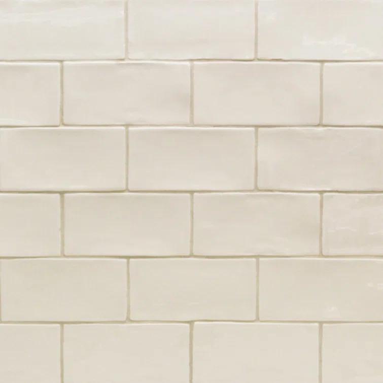 Barcelona 3x6 Blanco Polished Ceramic Subway Wall Tile (5.38 Sq. Ft. / Case)