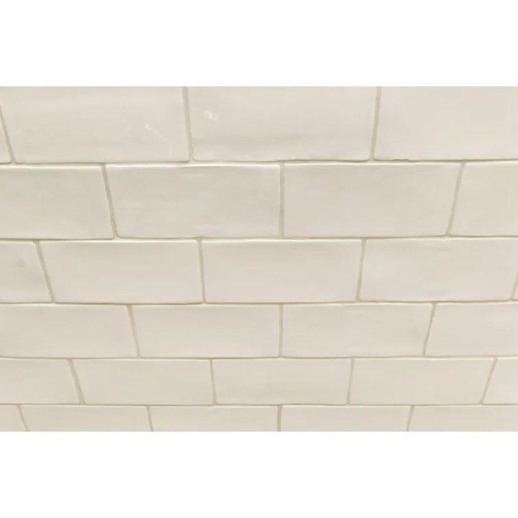 Barcelona 3x6 Blanco Polished Ceramic Subway Wall Tile (5.38 Sq. Ft. / Case)