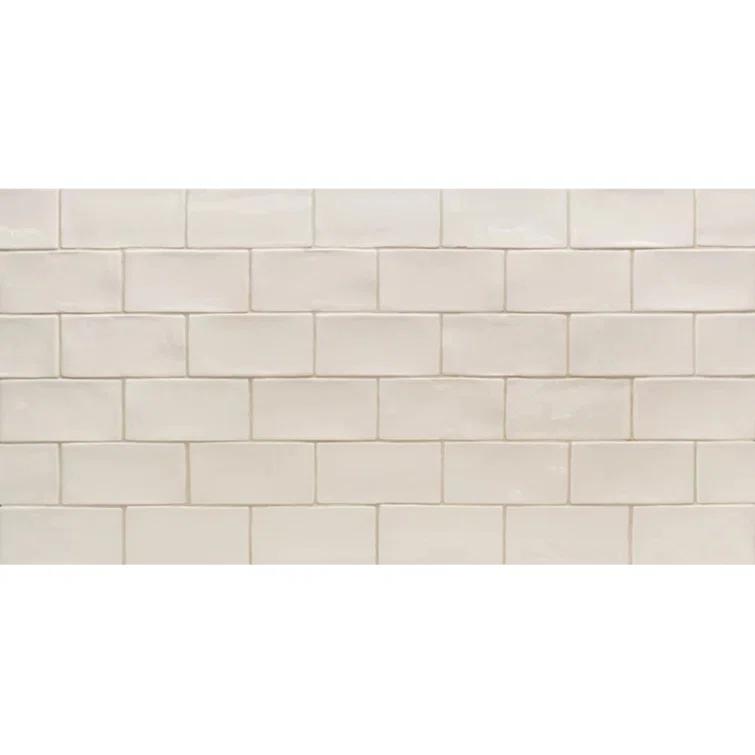 Barcelona 3x6 Blanco Polished Ceramic Subway Wall Tile (5.38 Sq. Ft. / Case)