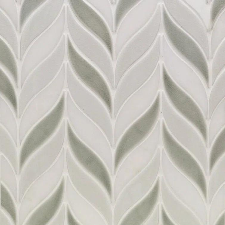 Divine Sprig 2" x 3" Ceramic Mosaic Wall Tile (0.86 Sq. Ft. / Sheet)