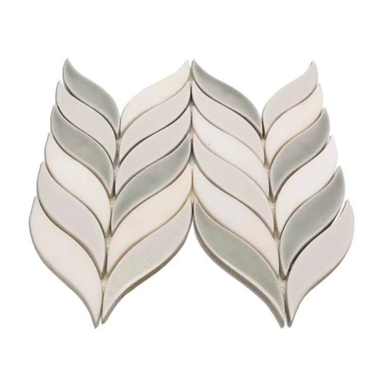 Divine Sprig 2" x 3" Ceramic Mosaic Wall Tile (0.86 Sq. Ft. / Sheet)
