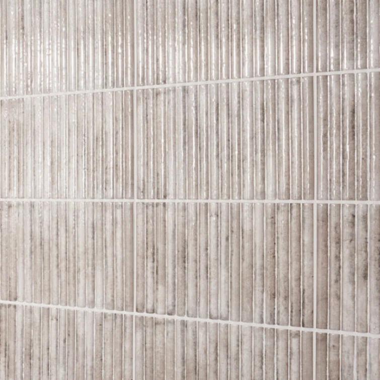 Canu 5.9 In. x 11.81 In. Polished Fluted Ceramic Subway Wall Tile (9.68 Sq. Ft. / Case)