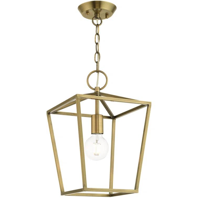 10 Sq. inch 1 Light Convertible Lantern Pendant Lighting Fixture