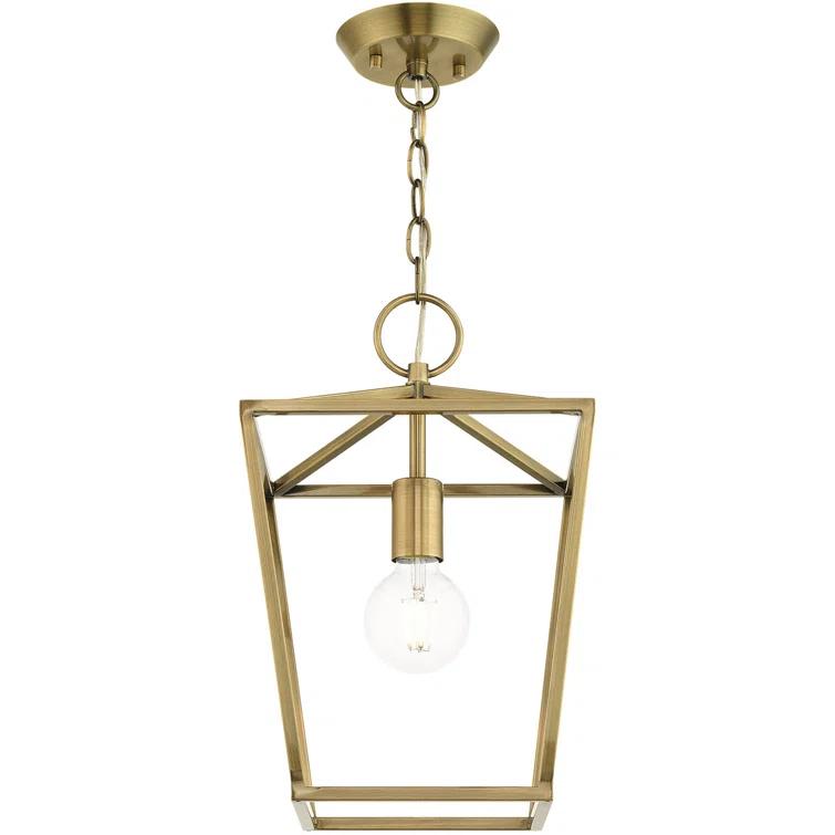 10 Sq. inch 1 Light Convertible Lantern Pendant Lighting Fixture