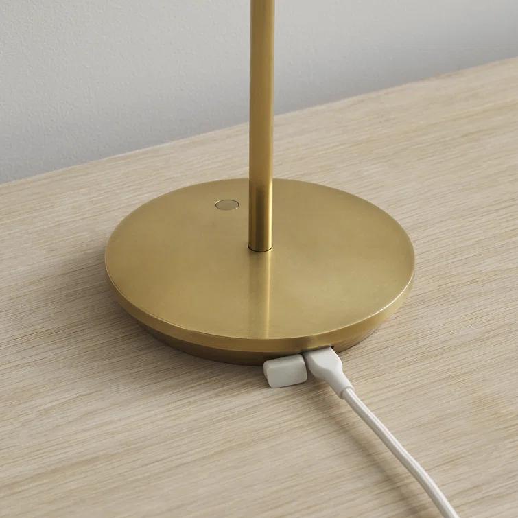 Carla Cordless Table Lamp - Brass