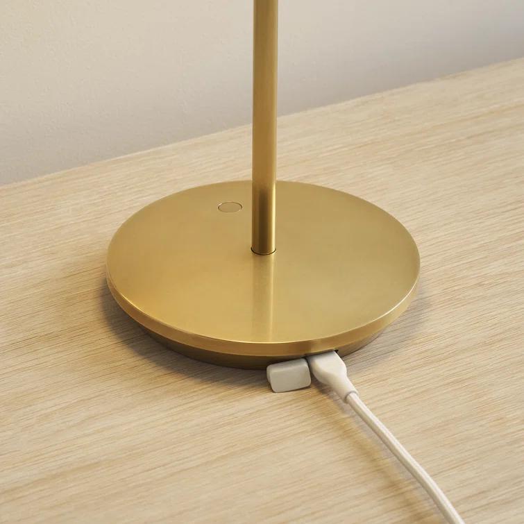 Carla Cordless Table Lamp - Brass