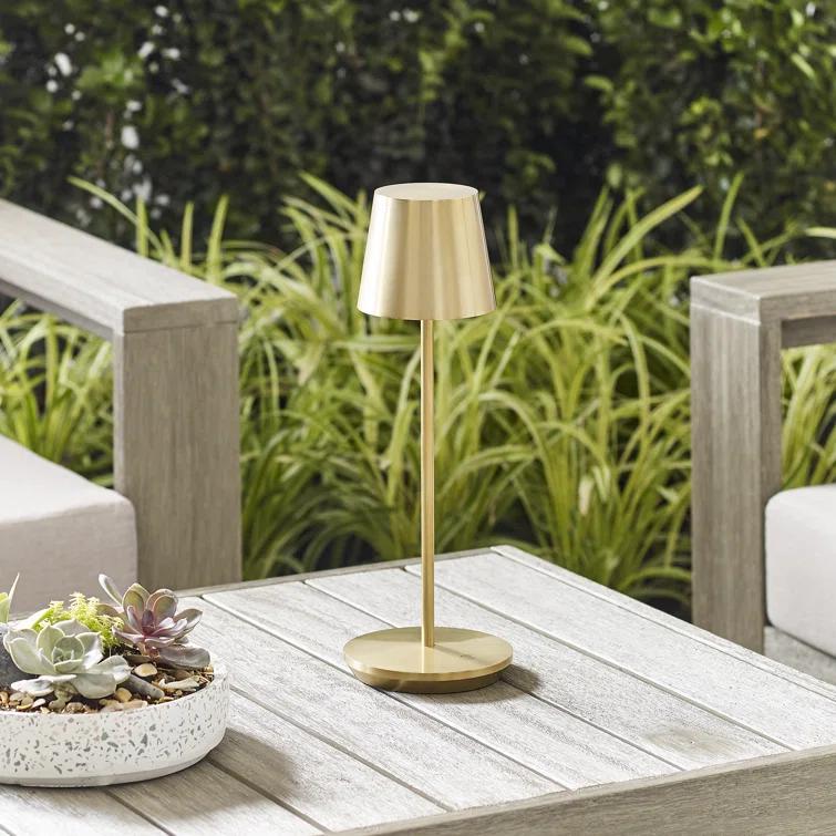 Carla Cordless Table Lamp - Brass
